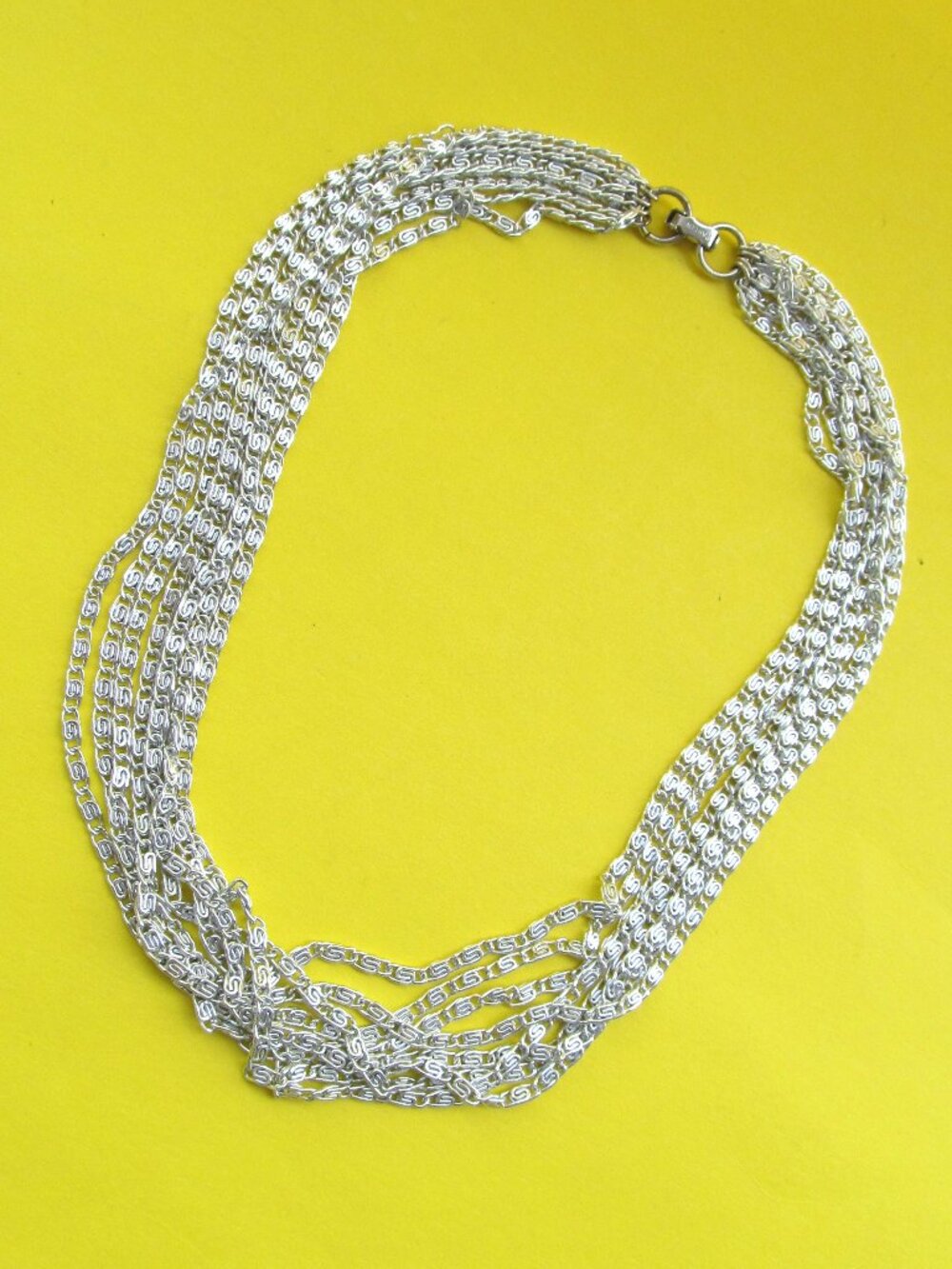 Vintage Sarah Coventry multi strand chain necklace